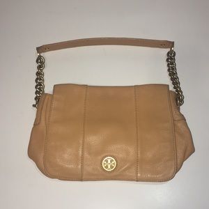 Tory Burch Tan Leather Purse Gold Hardware